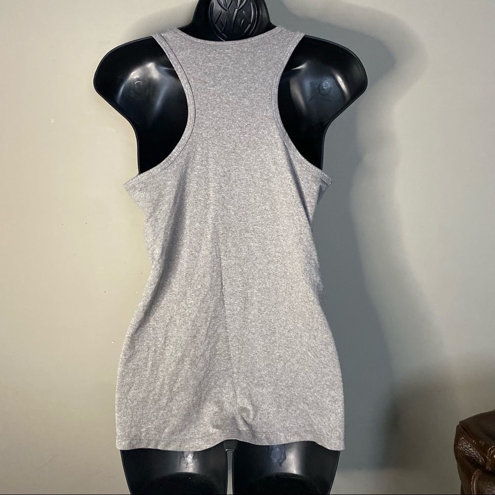 𝅺Basic Gray Racerback Active Tank Top - Picture 4 of 7